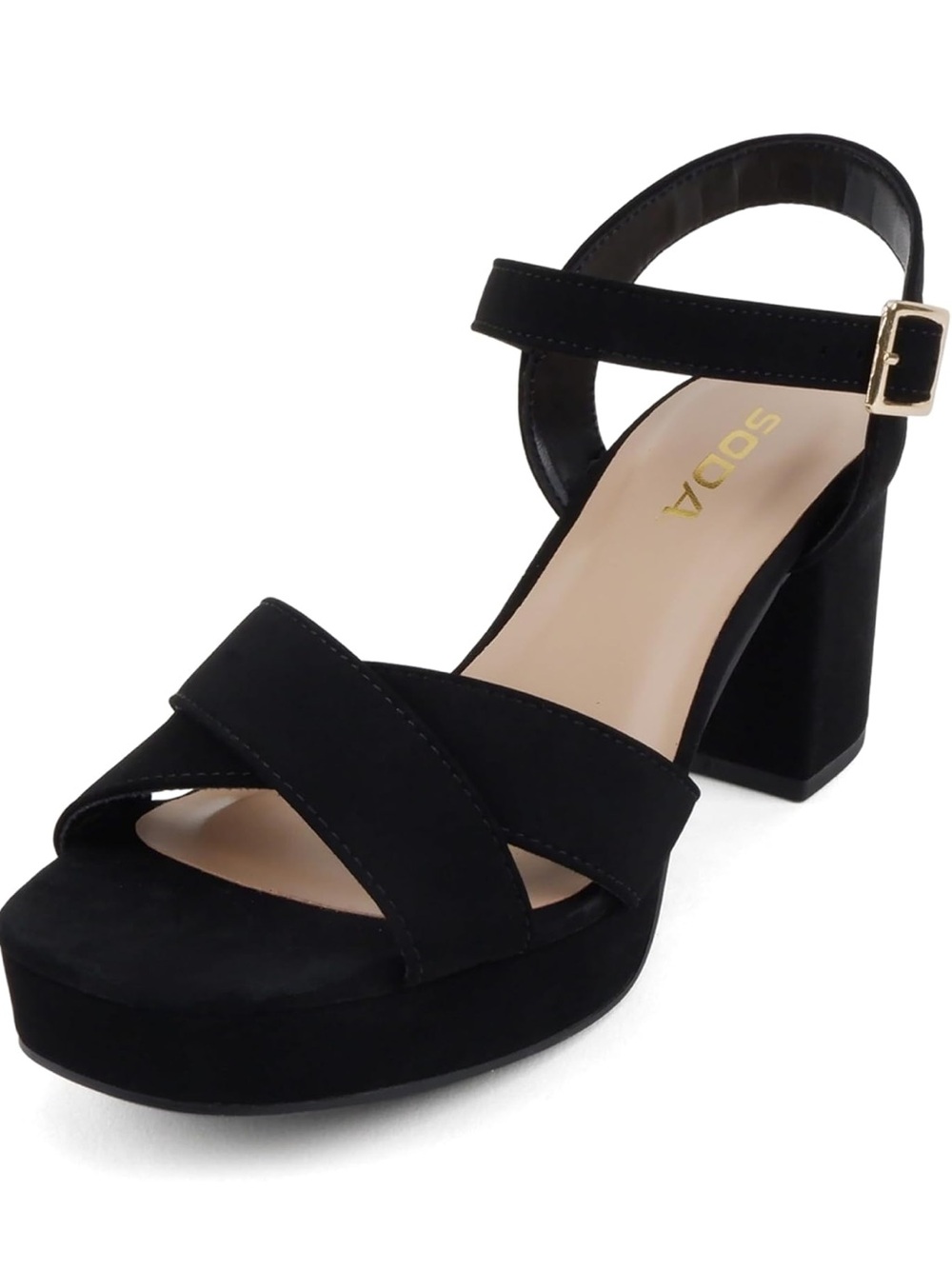 Soda Manner Platform Sandals- 7